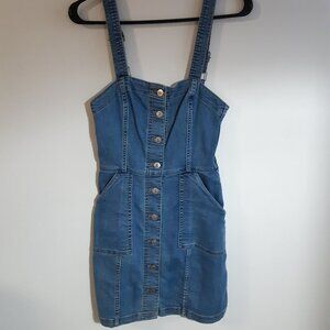 H&M Divided Buttoned Denim Dress Size 2
